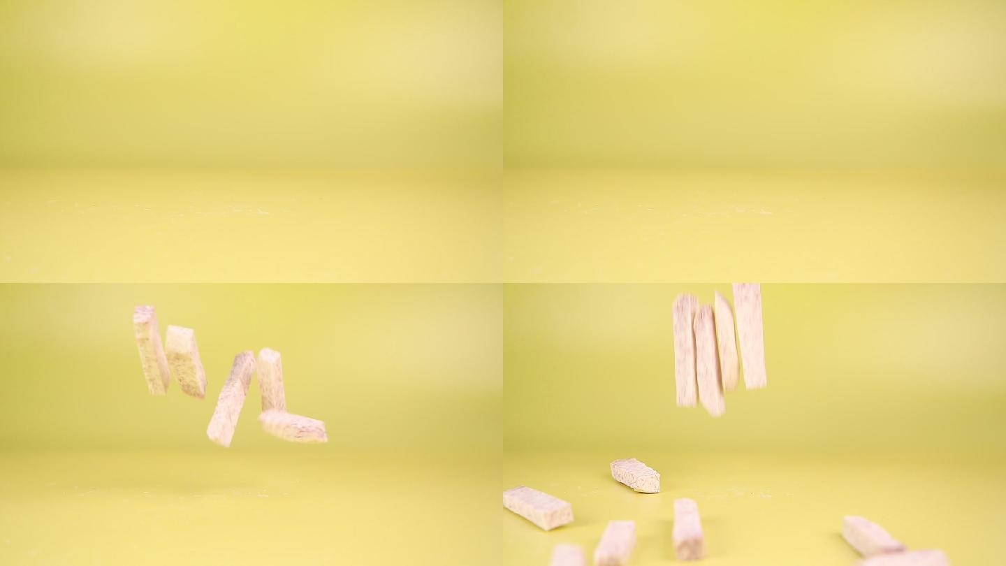 香芋条慢镜头香芋视频芋头跳转紫薯