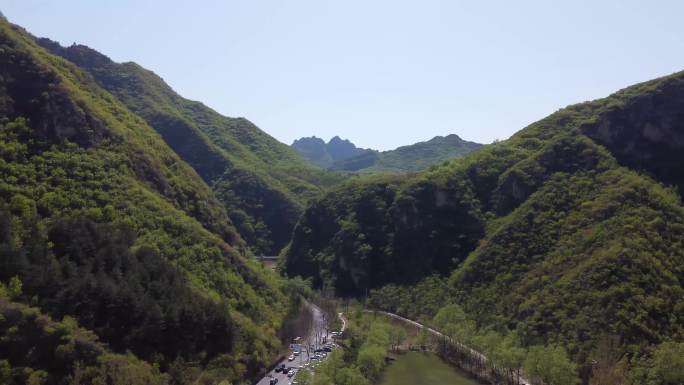 北京百里山水画廊航拍