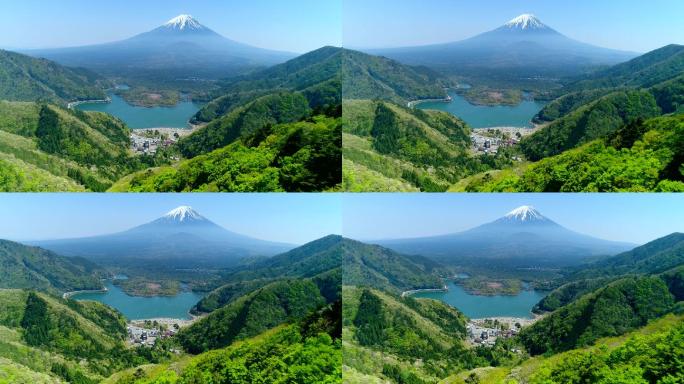 富士山山峰户外日出黎明