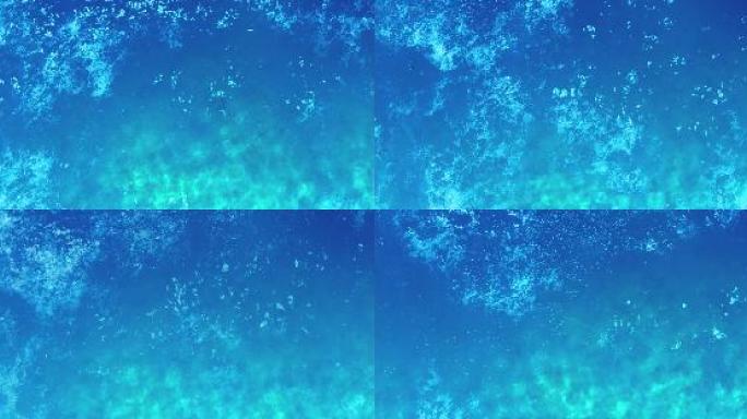海面波浪顶视循环