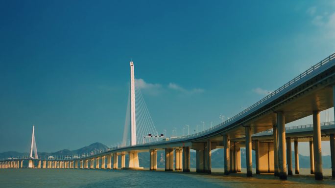 4K深圳湾大桥延时拍摄