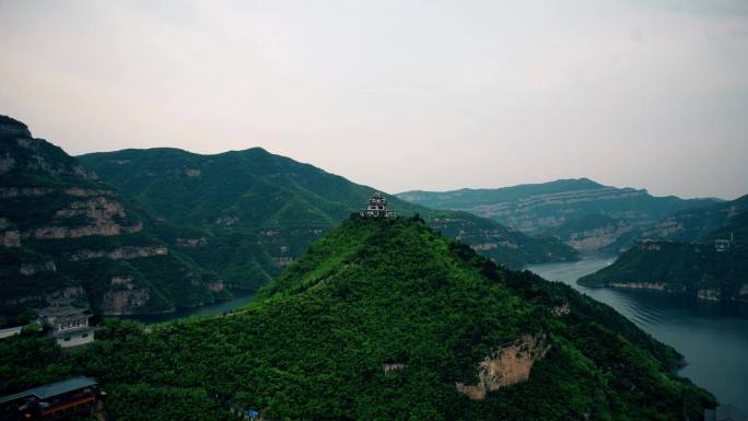 4K黄河三峡大坝山水瀑布江河