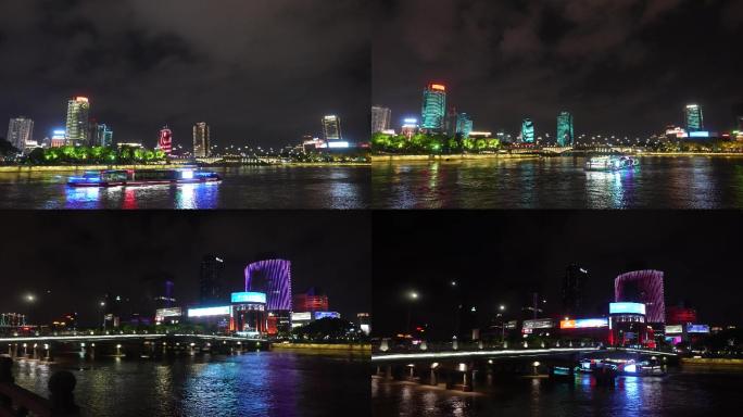 宁波三江口夜景加速镜头