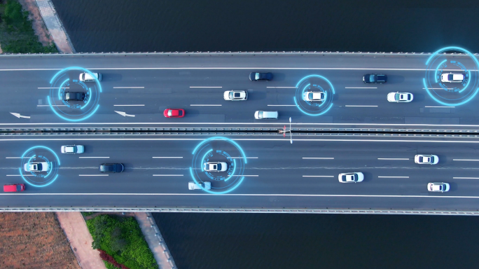 4K智慧交通-科技城市-无人驾驶
