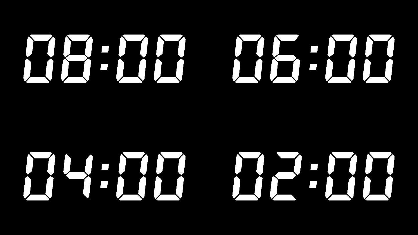 带alpha通道10分钟倒计时数字视频
