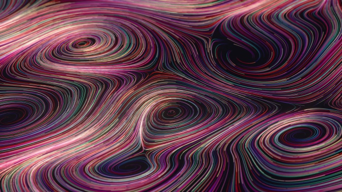 紫色创意螺旋线条3D渲染
