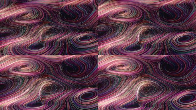 紫色创意螺旋线条3D渲染