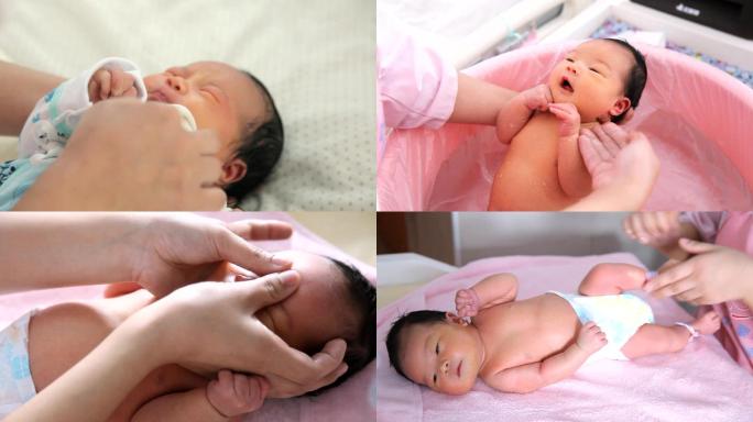 新生儿婴幼儿护理机构洗澡洗头按摩