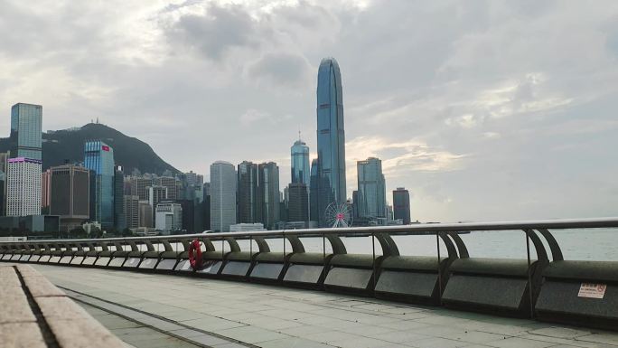 香港繁华大都市延时拍摄