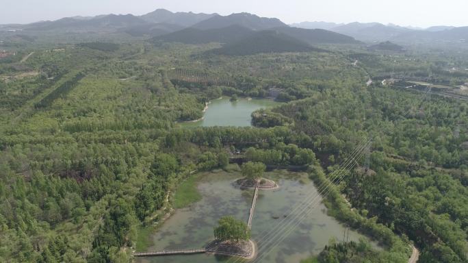 4K航拍青州云门山青州植物园