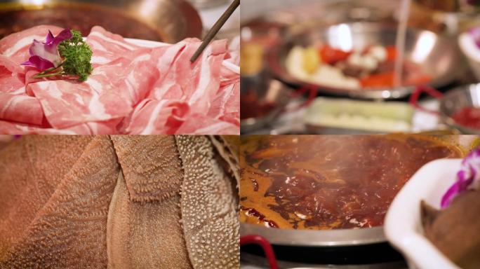 中国传统美食火锅高清视频素材