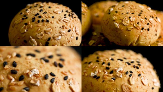 健康食品小麦欧包面包高清素材