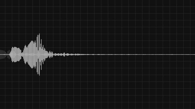 黑色背景下的声波图
