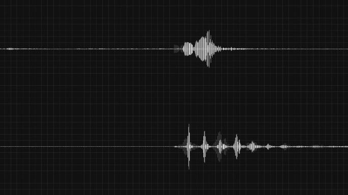 黑色背景下的声波图