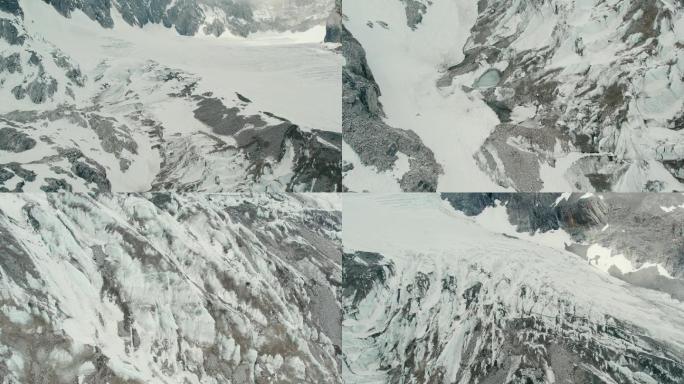 4K60FPS玉龙雪山冰川航拍