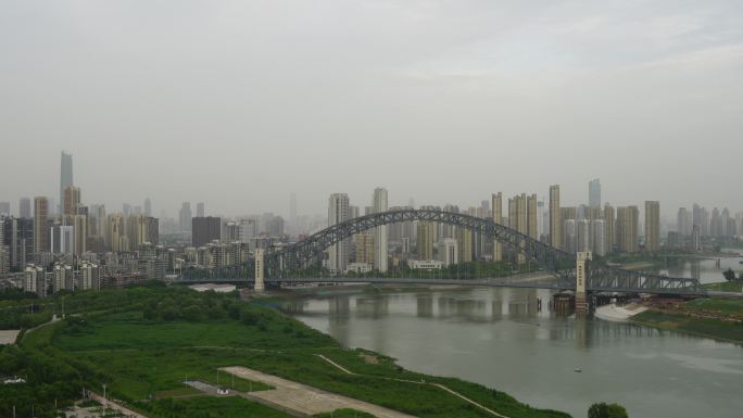武汉江汉七桥汉江湾桥4K超高清拍摄素材