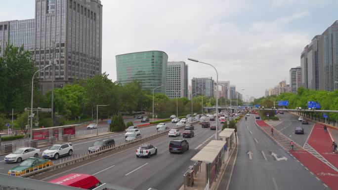 北京东二环道路实拍