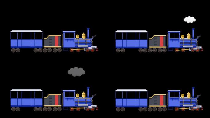 卡通火车动态通道动画