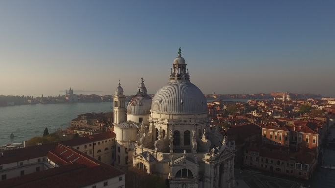 意大利威尼斯城鸟瞰图建筑威尼斯