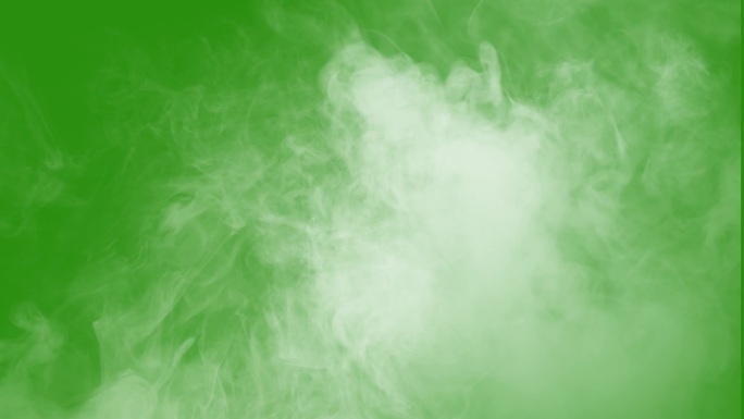 带绿屏的烟雾透明通道抠背绿幕