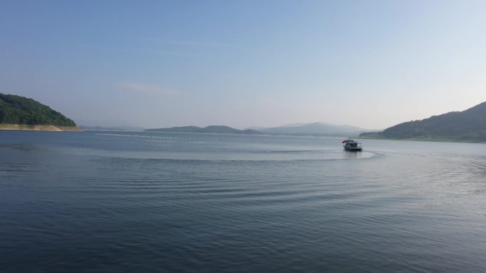 吉林松花湖玉龙潭航拍2