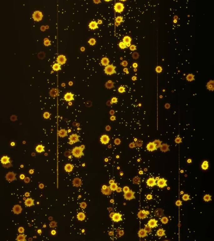 【竖屏】金色粒子花-1