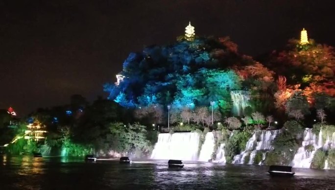 柳州的城市夜景——手机拍摄柳江夜景