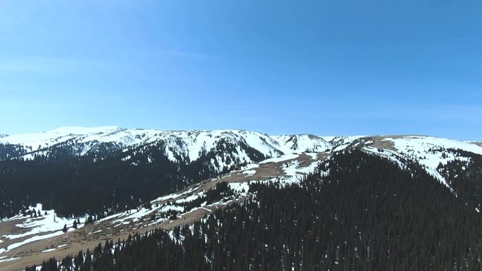 飞跃雪山俯瞰冰湖-120帧慢镜头2