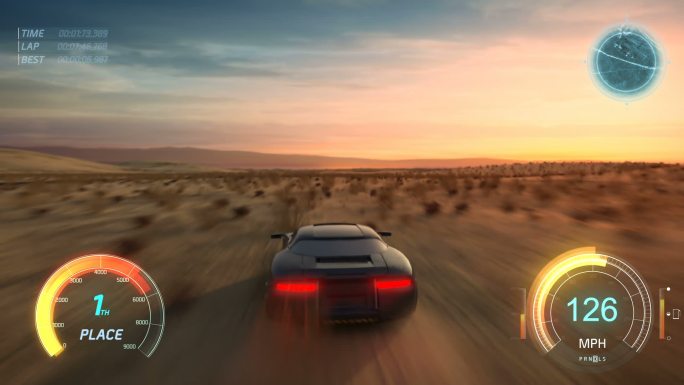 赛车模拟游戏画面vr游戏虚拟游戏虚拟