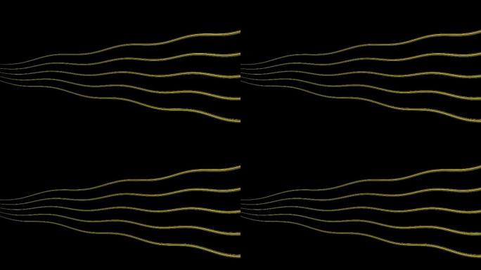 4K金色五线谱波浪2