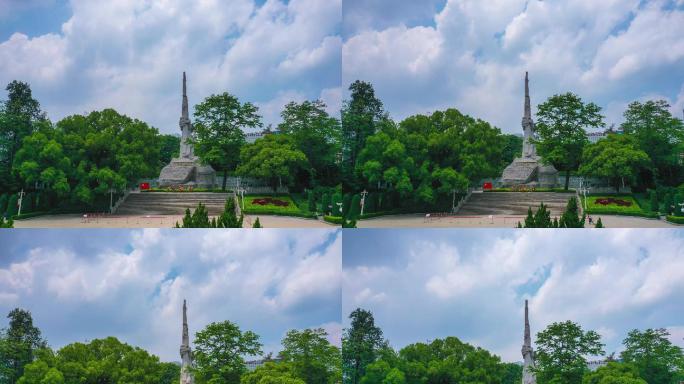 广州起义烈士陵园纪念碑延时