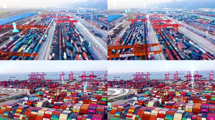 科技现代港口集装箱