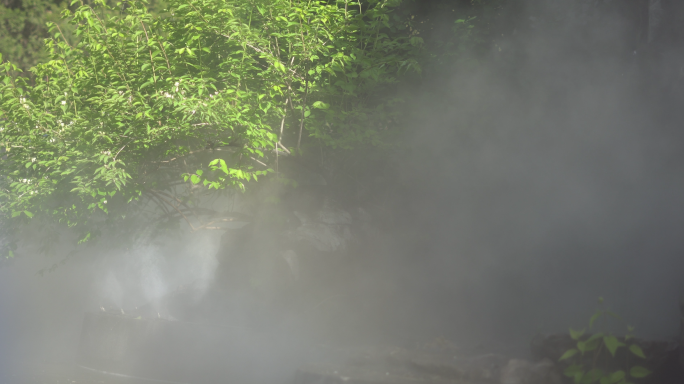 仙气仙山洞穴雾气缭绕