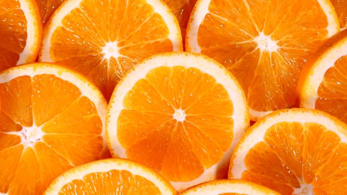 新鲜橘子橘子产品展示橘子特写橘子切片