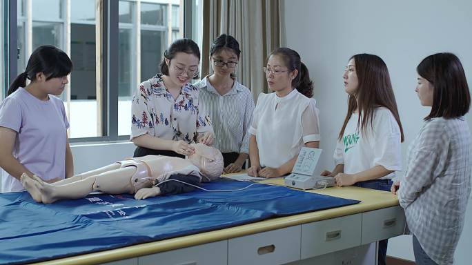 【4k】心肺复苏护士护理培训儿童保护