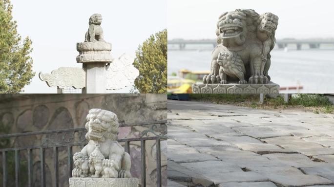 卢沟桥形态各异的狮子4k