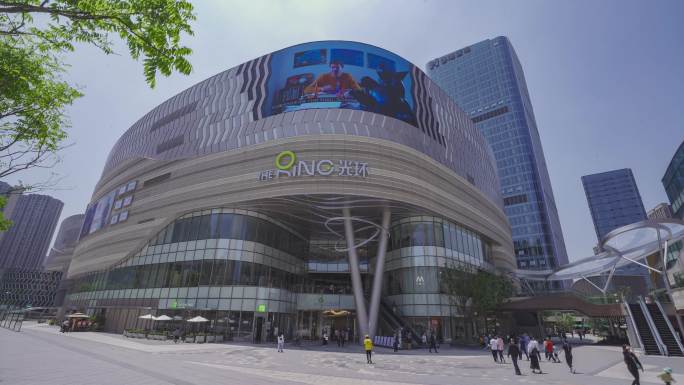 重庆渝北区光环购物中心4K延时摄影