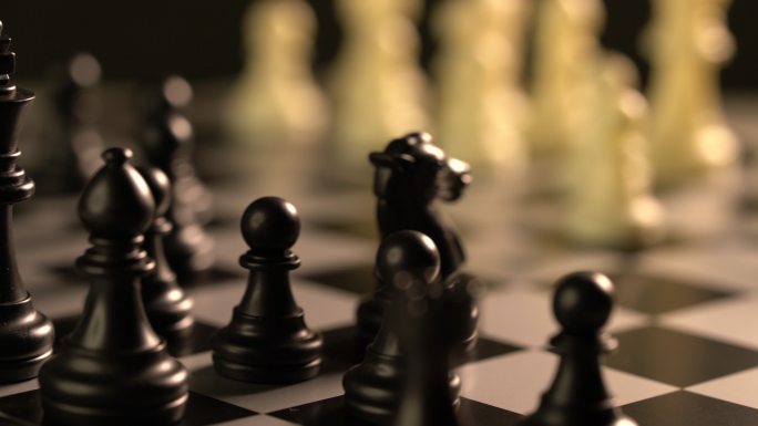 国际象棋国际象棋高清特写空镜头空境通用素