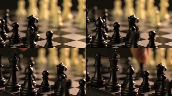 国际象棋国际象棋高清特写空镜头空境通用素