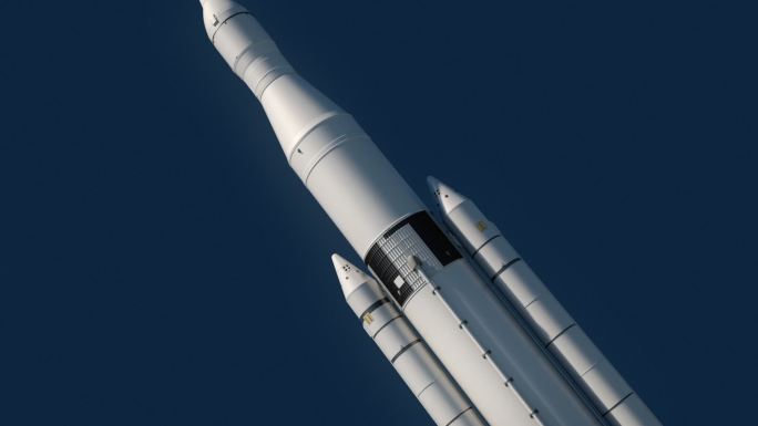 发射中的火箭助推器航空宇宙