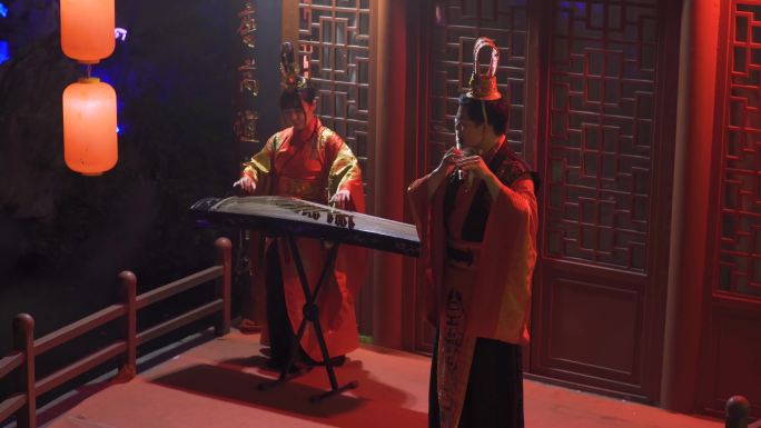 4K古筝吹箫表演中国风演出