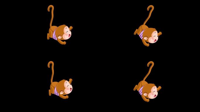 猴子悬挂-带透明通道