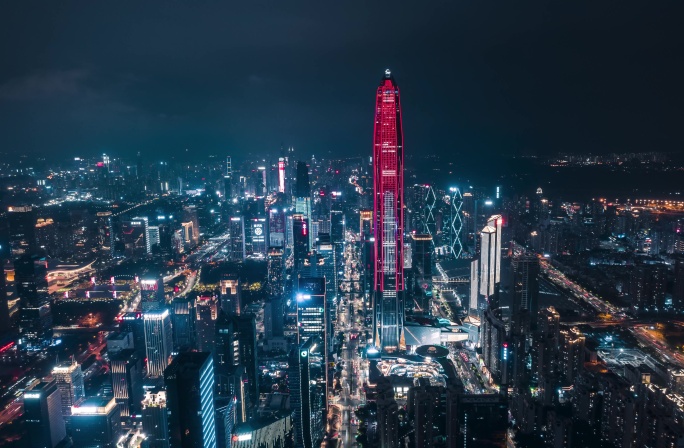 深圳宣传片最高楼平安金融中心6K夜景延时