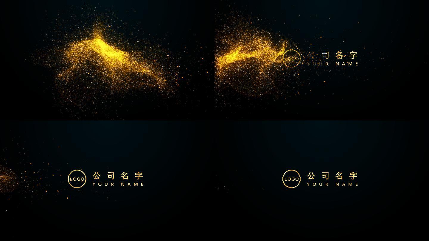金色粒子logo演繹