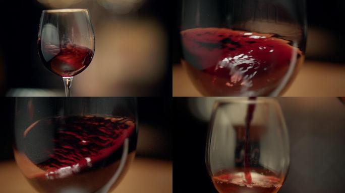 红酒葡萄酒拍摄素材