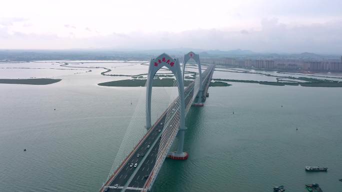 4k高清茂名水东湾跨海大桥