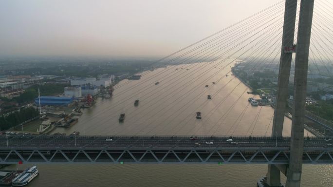 闵浦二桥、上海、航拍、高架桥