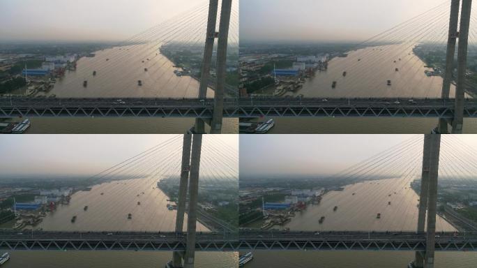 闵浦二桥、上海、航拍、高架桥