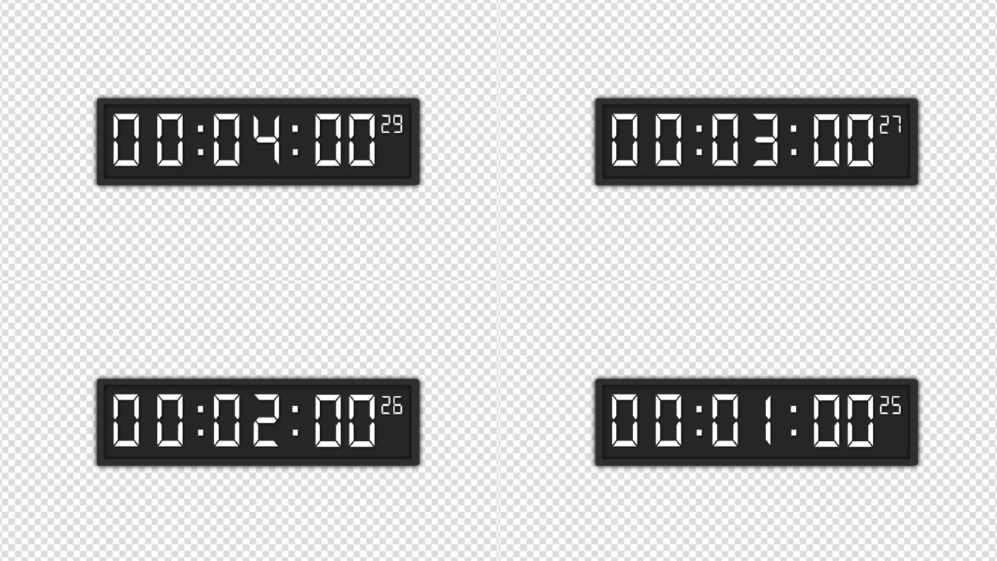 5分钟倒计时电子表时间时分秒数字时间