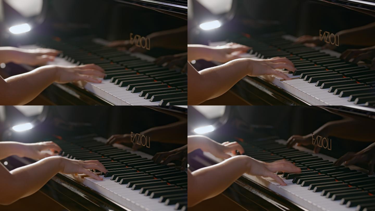 高端钢琴演奏4K高清视频素材